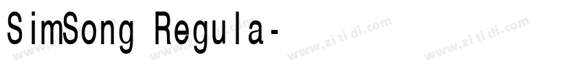 SimSong Regula字体转换